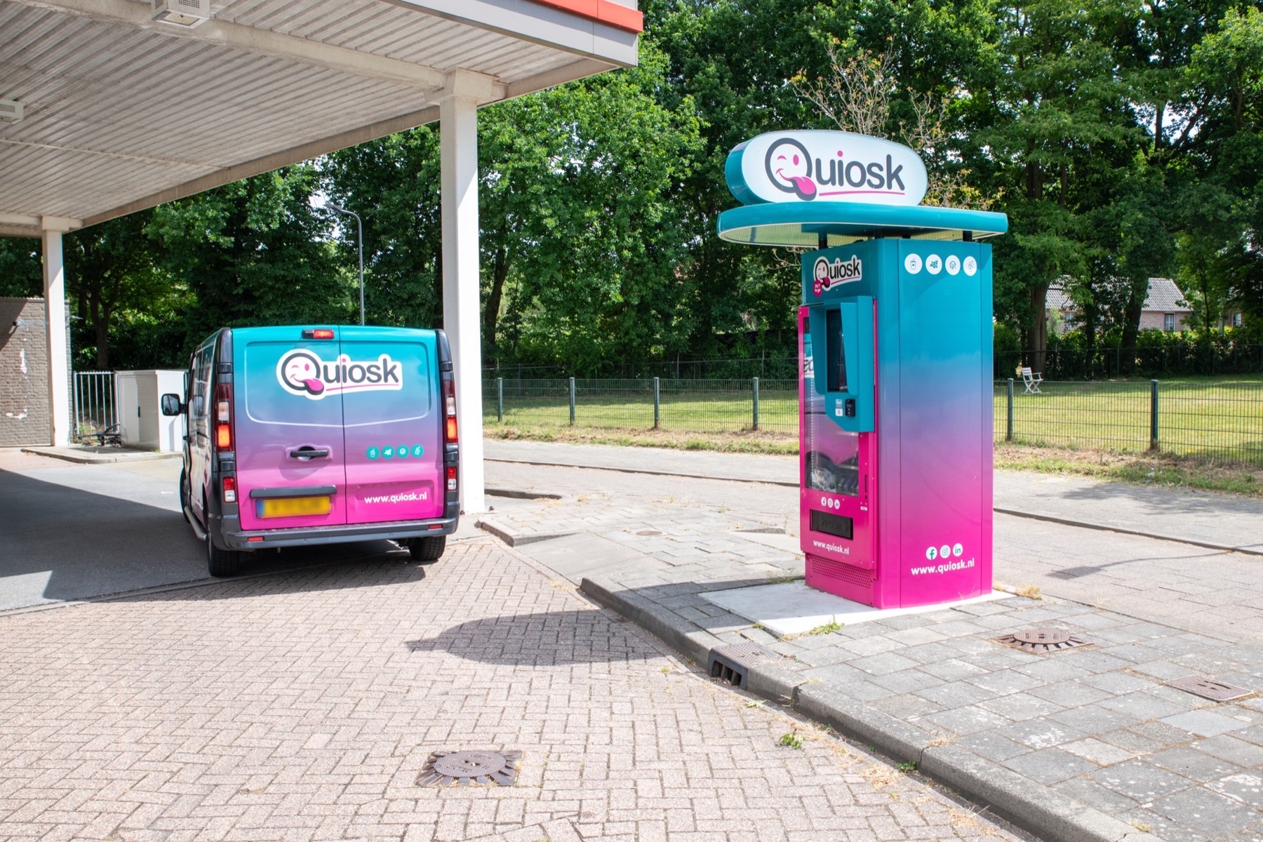 Quiosk op partnerlocatie