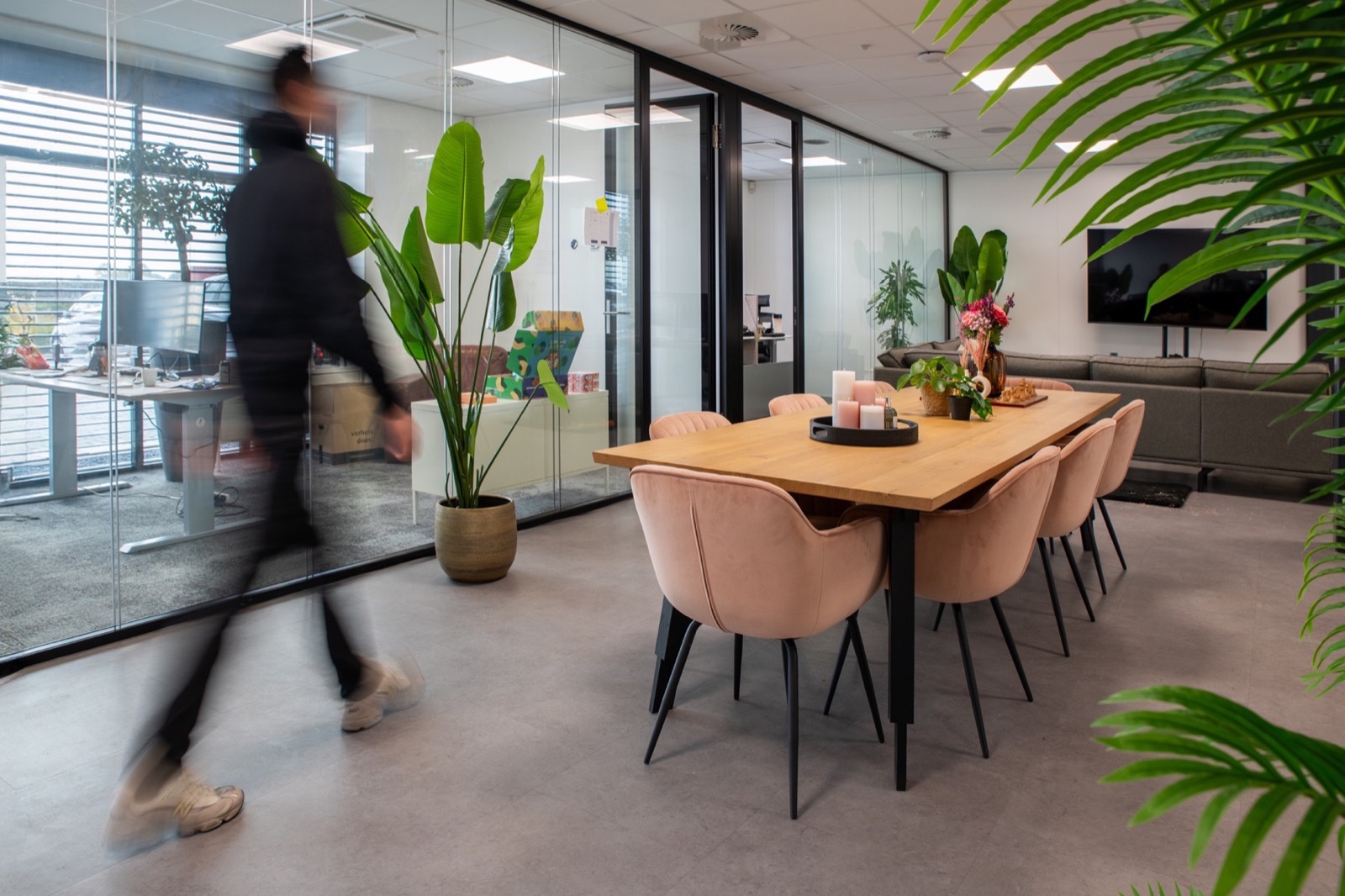 Quiosk team op locatie