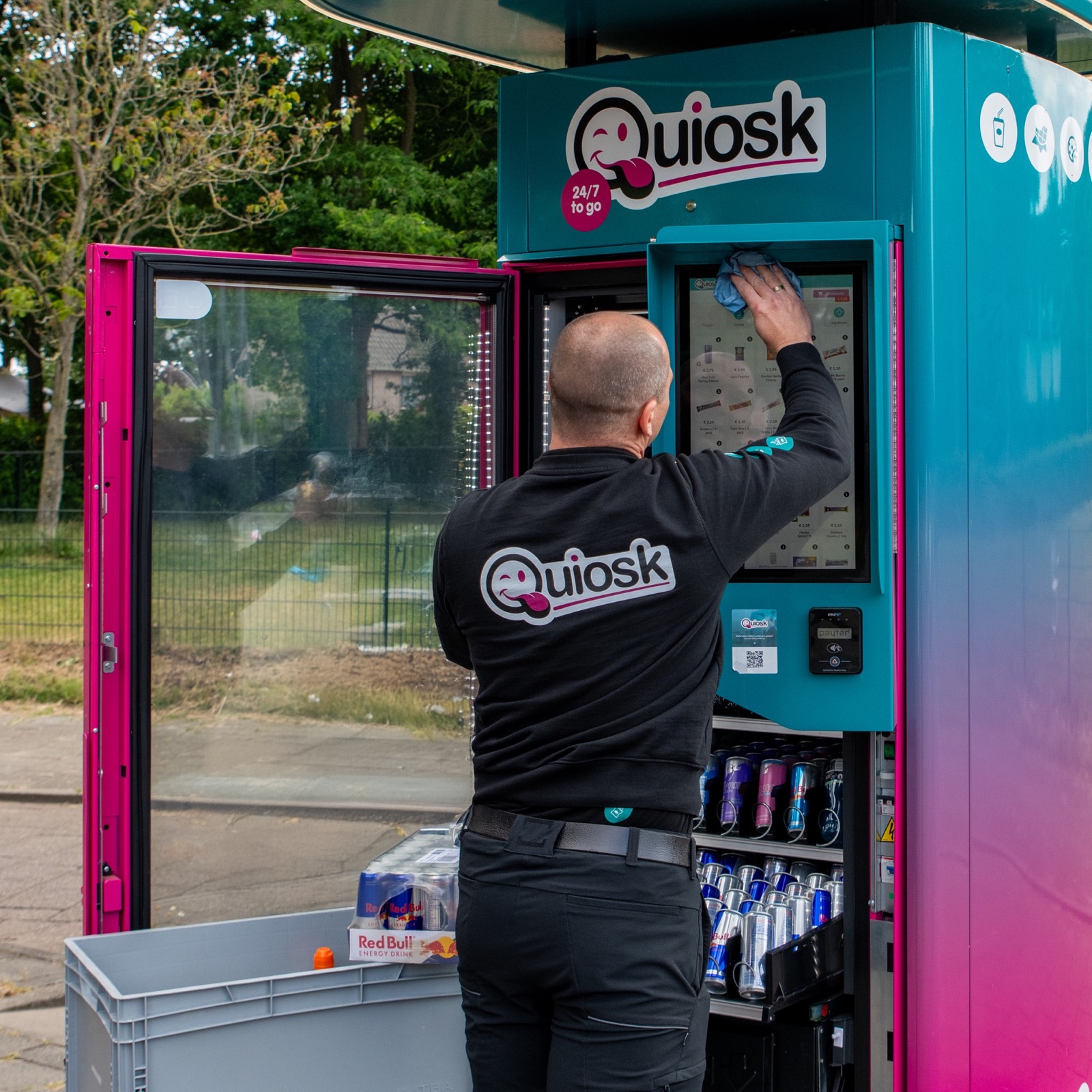 Werken bij Quiosk in de bus